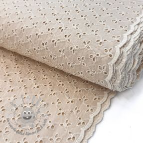 Tessuto di cotone EMBROIDERY Rosemary beige