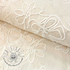 Tessuto di cotone EMBROIDERY Chenille Manon design A