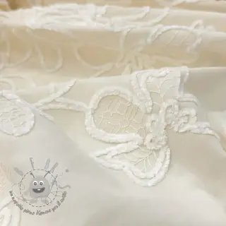 Tessuto di cotone EMBROIDERY Chenille Manon design A