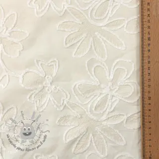 Tessuto di cotone EMBROIDERY Chenille Manon design A