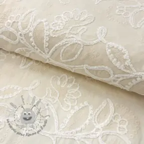 Tessuto di cotone EMBROIDERY Chenille Manon design B