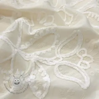 Tessuto di cotone EMBROIDERY Chenille Manon design B