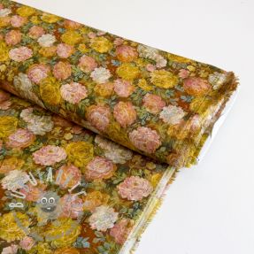 Viscosa RAYON POPLIN Flower sea design C