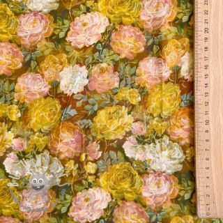 Viscosa RAYON POPLIN Flower sea design C