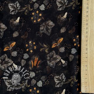 Viscosa RAYON POPLIN Dark barrock design A