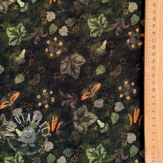 Viscosa RAYON POPLIN Dark barrock design B