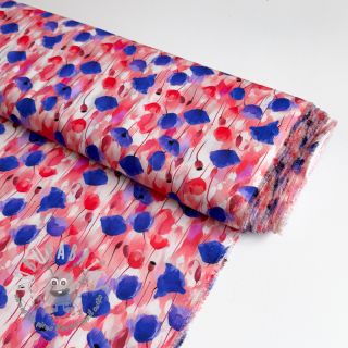 Viscosa RAYON POPLIN Poppys design A