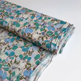 Viscosa RAYON POPLIN Simplistic flowers design C