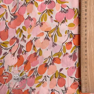 Viscosa RAYON POPLIN Simplistic flowers design A