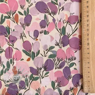 Viscosa RAYON POPLIN Simplistic flowers design B