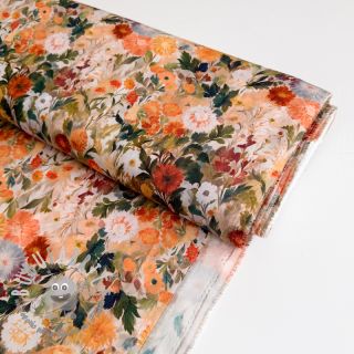 Viscosa RAYON POPLIN Wild flowers design A