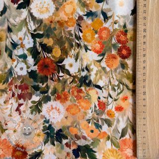 Viscosa RAYON POPLIN Wild flowers design A