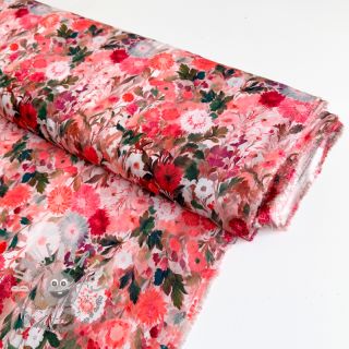 Viscosa RAYON POPLIN Wild flowers design B