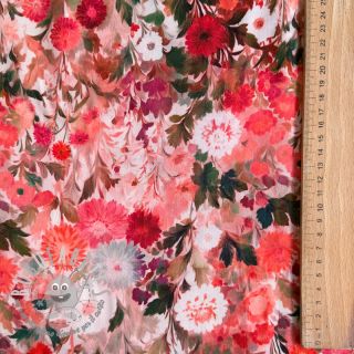 Viscosa RAYON POPLIN Wild flowers design B
