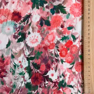 Viscosa RAYON POPLIN Wild flowers design D