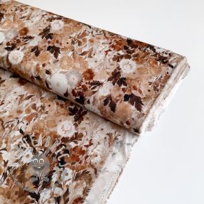 Viscosa RAYON POPLIN Wild flowers design C