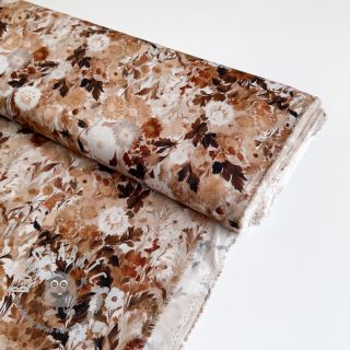 Viscosa RAYON POPLIN Wild flowers design C