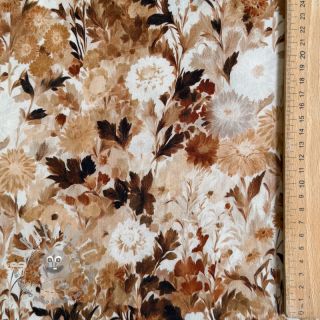 Viscosa RAYON POPLIN Wild flowers design C