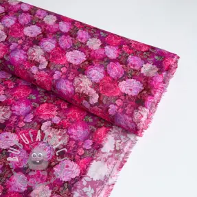 Viscosa RAYON POPLIN Flower sea design A