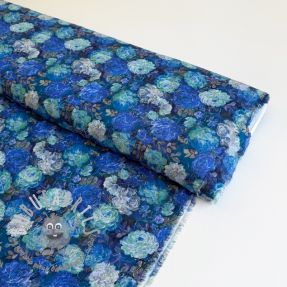 Viscosa RAYON POPLIN Flower sea design B