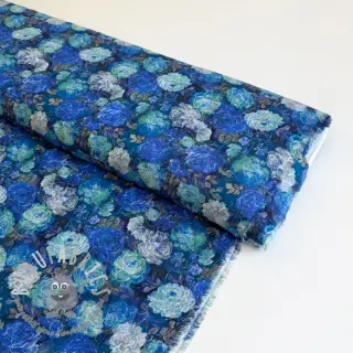 Viscosa RAYON POPLIN Flower sea design B