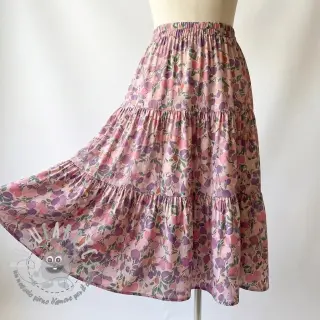 Viscosa RAYON POPLIN Simplistic flowers design B