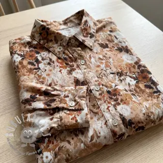 Viscosa RAYON POPLIN Wild flowers design C