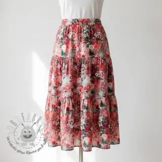 Viscosa RAYON POPLIN Wild flowers design D