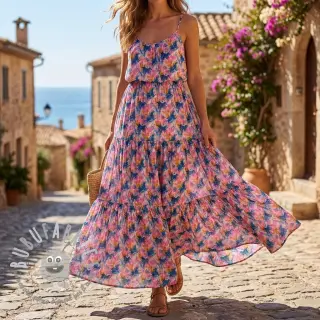 Viscosa RAYON POPLIN Faded spots design A