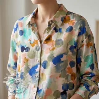 Viscosa RAYON POPLIN Bouncy design D