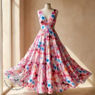 Viscosa RAYON POPLIN Bouncy design F