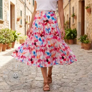 Viscosa RAYON POPLIN Bouncy design F