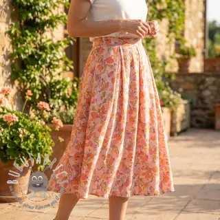 Viscosa RAYON POPLIN Simplistic flowers design A