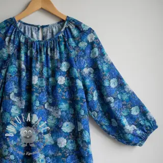 Viscosa RAYON POPLIN Flower sea design B