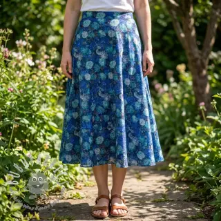 Viscosa RAYON POPLIN Flower sea design B