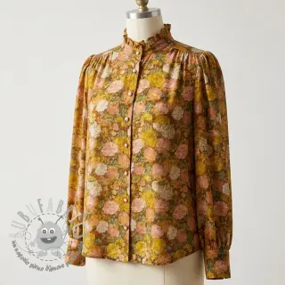 Viscosa RAYON POPLIN Flower sea design C