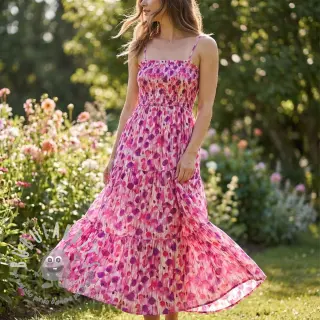 Viscosa RAYON POPLIN Poppys design B