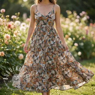 Viscosa RAYON POPLIN Floral design E