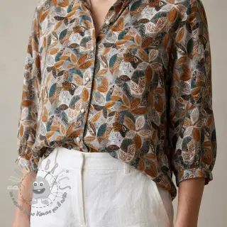 Viscosa RAYON POPLIN Floral design E