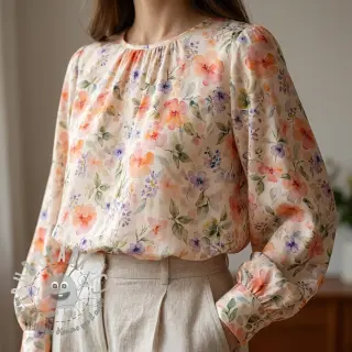 Viscosa RAYON POPLIN Love design D