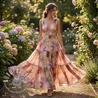 Viscosa RAYON POPLIN Love design B