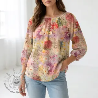 Viscosa RAYON POPLIN Love design B