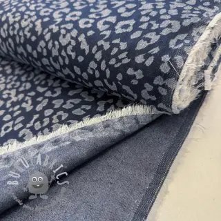 JEANS DENIM Leopard dark blue