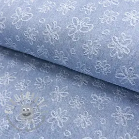 JEANS DENIM JACQUARD Flower light jeans