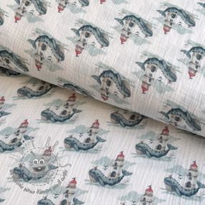 Mussola/Doppia garza Sweeties design A