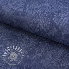 JEANS DENIM HEAVY Animal printed dark blue