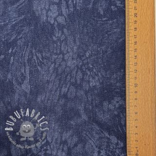 JEANS DENIM HEAVY Animal printed dark blue