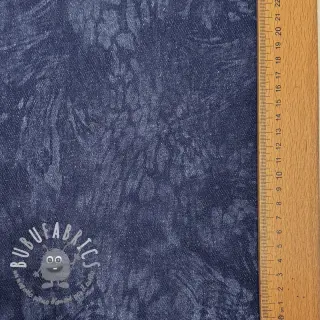 JEANS DENIM HEAVY Animal printed dark blue