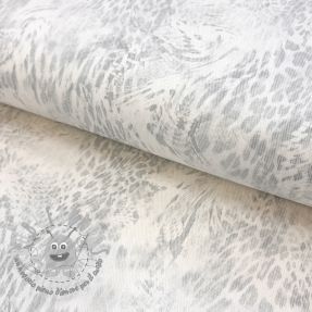 JEANS DENIM HEAVY Animal printed offwhite