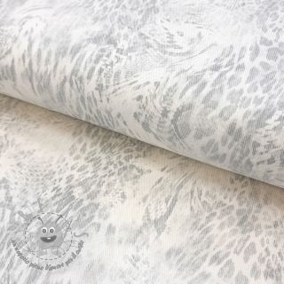 JEANS DENIM HEAVY Animal printed offwhite